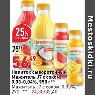 Акция - Напиток сывороточный Мажитэль