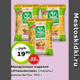 Монетка Акции - Макаронные изделия
«Итальянские» спираль/
рожки/виток, 450 г