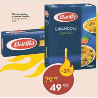 Акция - Макаронные изделия Barilla