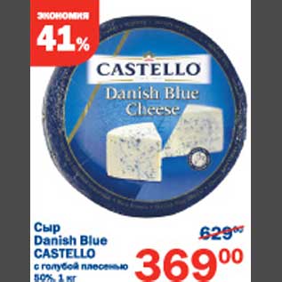 Акция - Сыр Danish Blue Castello