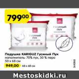 Магазин:Карусель,Скидка:Подушка KARIGUZ Гусиный Пух
наполнитель: 70% пух, 30 % перо
50 х 68 см