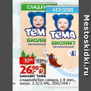 Акция - Биолакт Тема