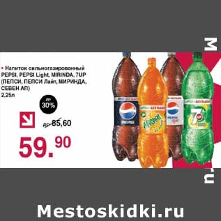 Акция - Напиток сильногазированный Persil, Pesil Light, Mirinda, 7Up,