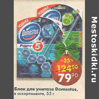 Акция - Блок для унитаза Domestos