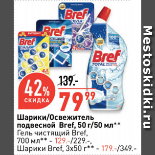 Акция - Шарики/Освежитель подвесной Bref