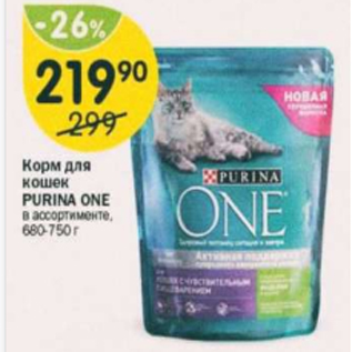 Акция - Корм для кошек Purina