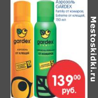 Акция - АЭРОЗОЛЬ GARDEX