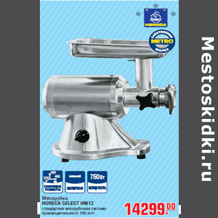 Акция - Мясорубка HORECA SELECT HM12