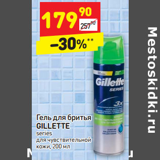 Акция - Гель для бритья GILLETTE