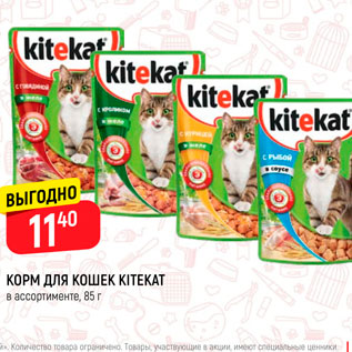 Акция - Корм для кошек Kitikat