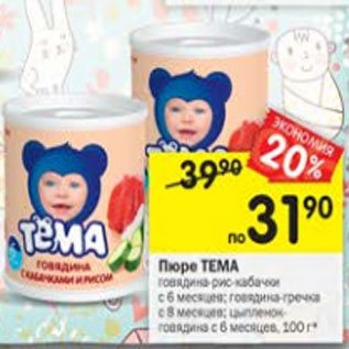 Акция - Пюре ТЕМА