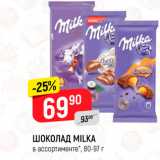 Магазин:Верный,Скидка:Шоколад Milka