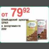 Магазин:Spar,Скидка:Швейцарский шоколад Spar