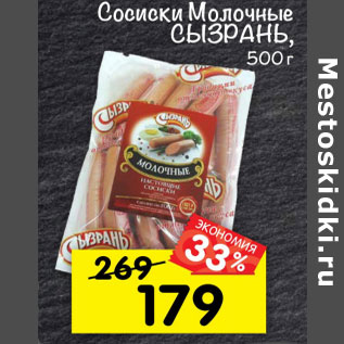 Акция - Сосиски Молочные Сызрань