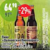 Алми Акции - Пиво "Волковская Пивоварня" светлое 5,9% / темное 6,5%