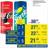 Магазин:Метро,Скидка:Напиток Coca-Cola/Fanta/Sprite
