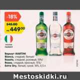 Магазин:Карусель,Скидка:Вермут Martini Bianco 15%