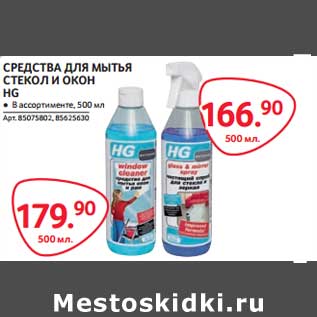 Акция - СРЕДСТВА ДЛЯ МЫТЬЯ СТЕКОЛ И ОКОН HG