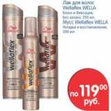 Магазин:Перекрёсток,Скидка:ЛАК ДЛЯ ВОЛОС WELLAFLEX WELLA