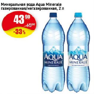 Акция - Минеральная вода Aqua Minerale газированная/негазированная