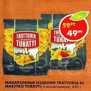 Акция - макаронные изделия Tratorria Di Maestro Turatti