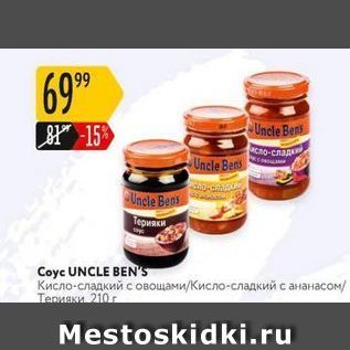 Акция - Coyc UNCLE BEN