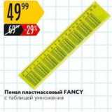 Пенал пластмассовый FANCY 