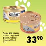 Магазин:Prisma,Скидка:Корм для кошек
паштет с курицей,
форель/овощи
Gourmet Gold