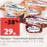 Магазин:Виктория,Скидка:Продукт Творожный Даниссимо
в ассортименте, жирн. 5.4-7.2%,
130 г