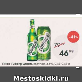 Акция - Пиво Tuborg 4.6%