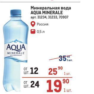 Акция - Минеральная вода AQUA MINERALE