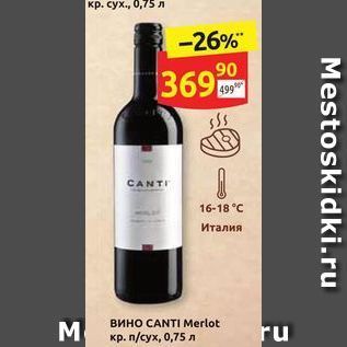 Акция - Вино CANTI