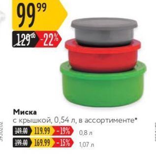 Акция - Миска с крышкой