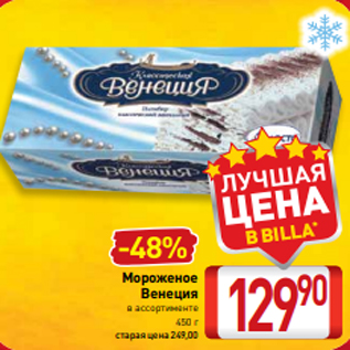 Акция - Мороженое Венеция в ассортименте 450 г