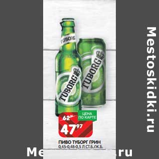 Акция - Пиво Туборг Грин