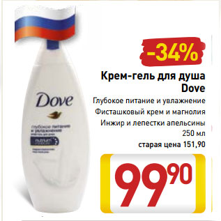 Акция - Крем-гель для душа Dove