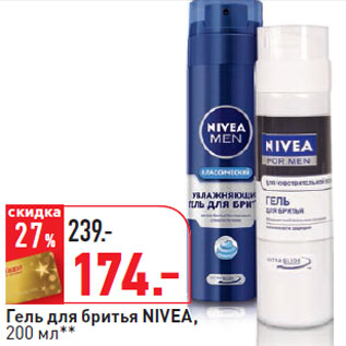 Акция - Гель для бритья NIVEA