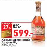 Окей Акции - Коньяк армянский
Арарат 5*,
40%,