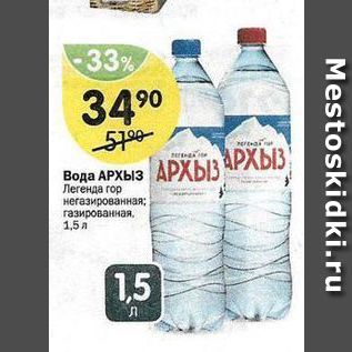 Акция - Вода АРХЫЗ