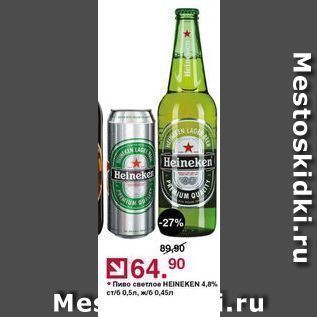 Акция - Пиво HEINEKEN