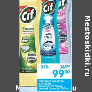 Акция - Чистящее средство Cif Cream