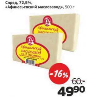 Акция - Спред, 72,5% "Афанасьевскй маслозавод"