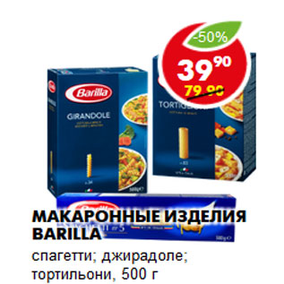 Акция - Макаронные изделия Barilla