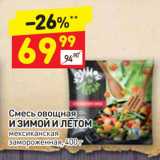 Магазин:Дикси,Скидка:Смесь овощная
И ЗИМОЙ И ЛЕТОМ
мексиканская
замороженная