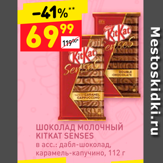 Акция - ШОКОЛАД Молочный KITKAT