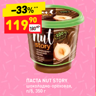 Акция - ПАСТА NUT STORY