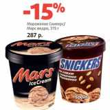 Магазин:Виктория,Скидка:Мороженое Сникерс/Марс ведро