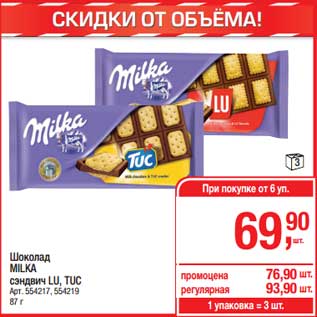 Акция - Шоколад Milka