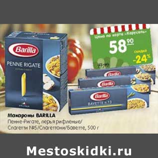 Акция - Макароны Barilla