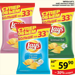 Акция - ЧИПСЫ LAYS